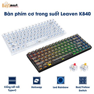 Bàn phím cơ gaming trong suốt K840 Red Switch