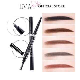 Bút Chì Kẻ Chân Mày 2 Đầu  Không Thấm Nước Cho Người Mới Bắt Đầu tự nhiên 8018