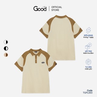 Áo Polo Local Brand THE GOOD, Áo Thun Phối Màu Viền Tay Có Cổ Tay Lỡ Chất Cotton Thấm Hút Mồ Hôi