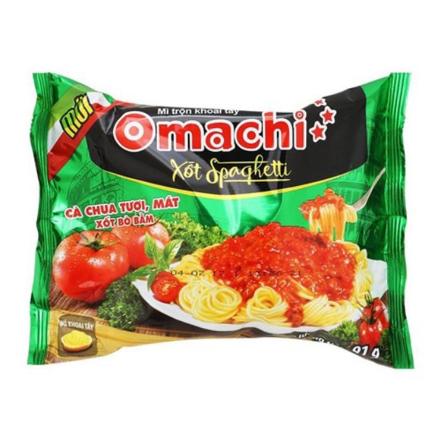 Combo 5 gói (mỗi gói 91g) Mì Trộn Omachi Spaghetti thùng 30 gói (Date mới 6 tháng) Có lựa chọn số lượng lẻ khi thanh toá