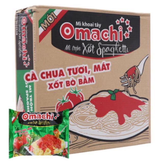 Combo 5 gói  Mì Trộn Omachi Spaghetti thùng 30 gói  Có lựa chọn số lượng lẻ khi thanh toá