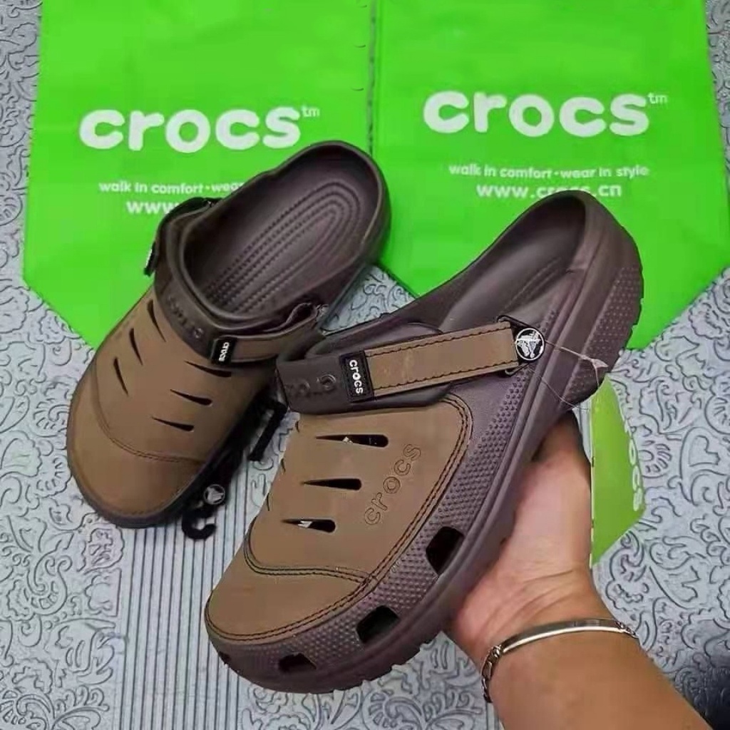 Cross yukon dép da nam phối da cực chất, cực cool ngầu cao cấp, sang trọng mesa clog