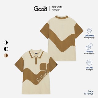 Áo Polo Nam THE GOOD Chất Cotton Co Giãn Thấm Hút Mồ Hôi, Áo Polo Unisex Form Rộng Có Túi