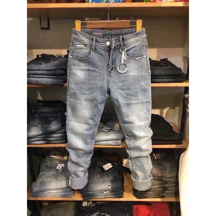 [HCM][ XẢ KHO HÀNG TỒN ] QUẦN JEANS NAM DÀI MÃ 968 DƯ LẺ SIZE KHÁC HÌNH QUẦN JEAN NAM RÁCH FORM SKINNY