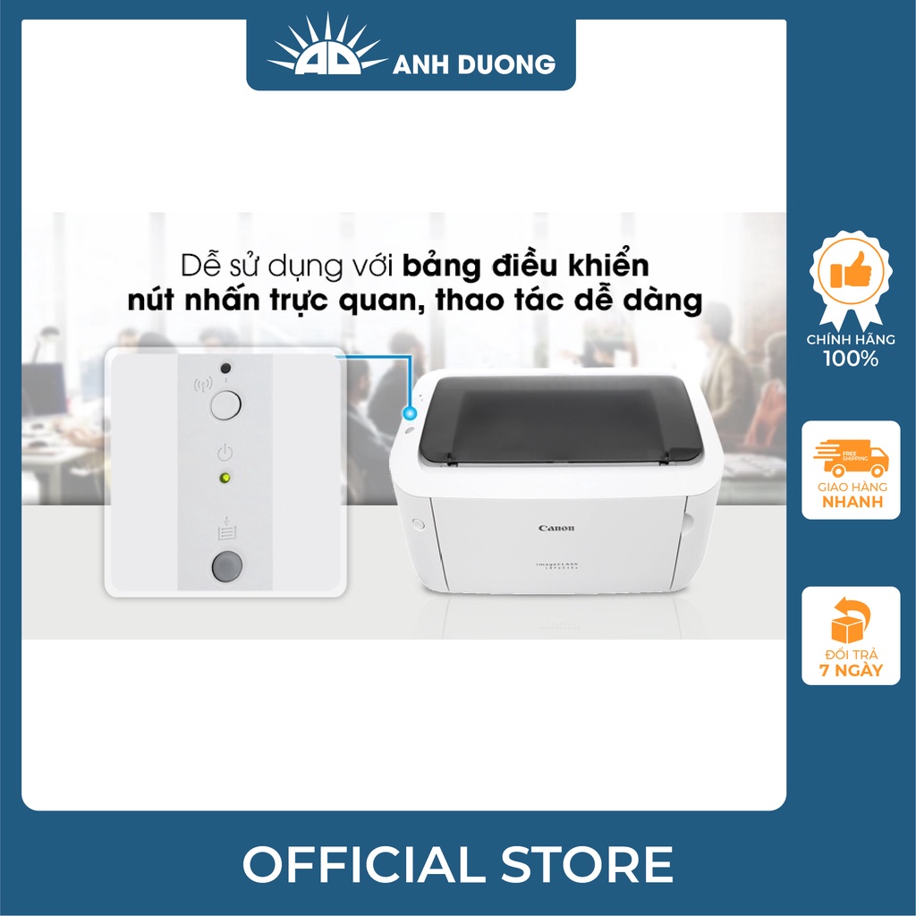 Máy In Canon Laser LBP 6030 và 6030W In Wifi Chính Hãng - Bảo Hành 12 Tháng