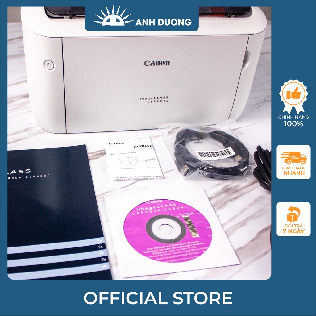 Máy In Canon Laser LBP 6030 và 6030W In Wifi Chính Hãng - Bảo Hành 12 Tháng