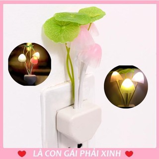 Đèn Ngủ Cây Nấm Cảm Biến Bật Tắt Tự Động, Đèn Ngủ Cảm Ứng Ánh Sáng Kiểu Dáng Hình Nấm Sáng Tạo, Tiết Kiệm Điện.
