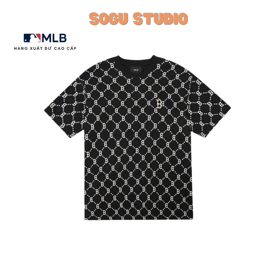 Áo thun MLB Diamond Monogram Boston Red Sox xuất Hàn cao cấp in họa tiết B - SOGU