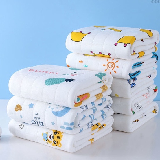 Khăn ủ cho bé sơ sinh 85cm x 85cm, vải cotton chần bông 2 lớp mềm mại, dùng làm khăn quấn bé sơ sinh, chăn đắp mùa hè