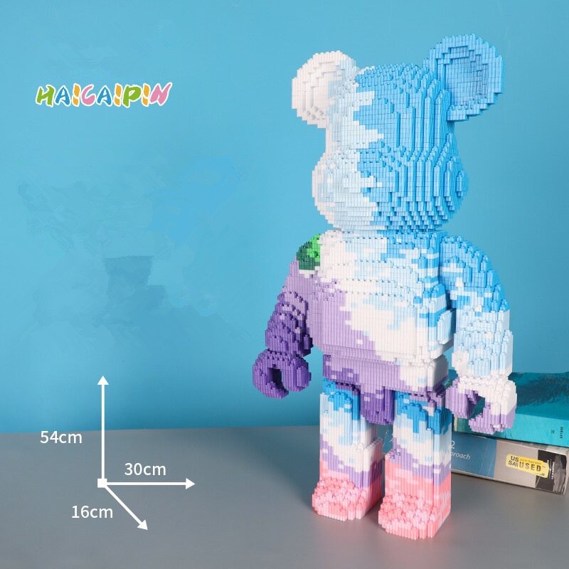 Lego lắp ráp gấu bearbrick biển