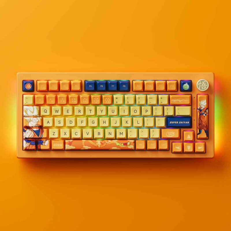Bàn phím cơ AKKO 5075B Plus Dragon Ball Super – Goku  -Bảo hành 12 tháng