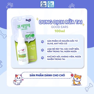 Dung dịch rửa tai chó mèo Forcans - Good Ears