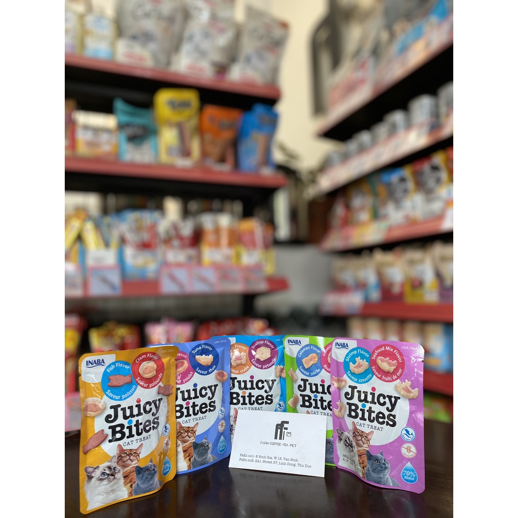 Bánh thưởng  INABA JUICY BITES 11.3g⚡ Nội Địa Thái Lan ⚡