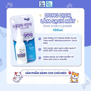 Dung dịch làm sạch mắt cho cả chó mèo Forcans - Tear stain cleaner