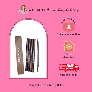 Bút kẻ mày 2 đầu Drawing Color Geometry nội địa Trung