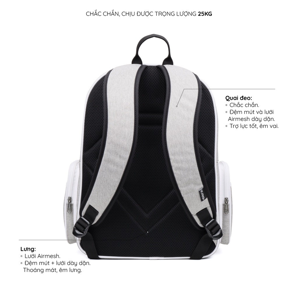 Scarab Estate Backpack Unisex - Balo Thời Trang, Đựng Vừa Laptop 15,6inch(mỏng)