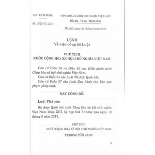 Sách - Luật Phá sản (Hiện hành)