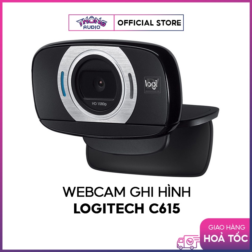 Webcam ghi hình Logitech C615 - Full HD 1080p - Hàng chính hãng, bảo hành 2 năm