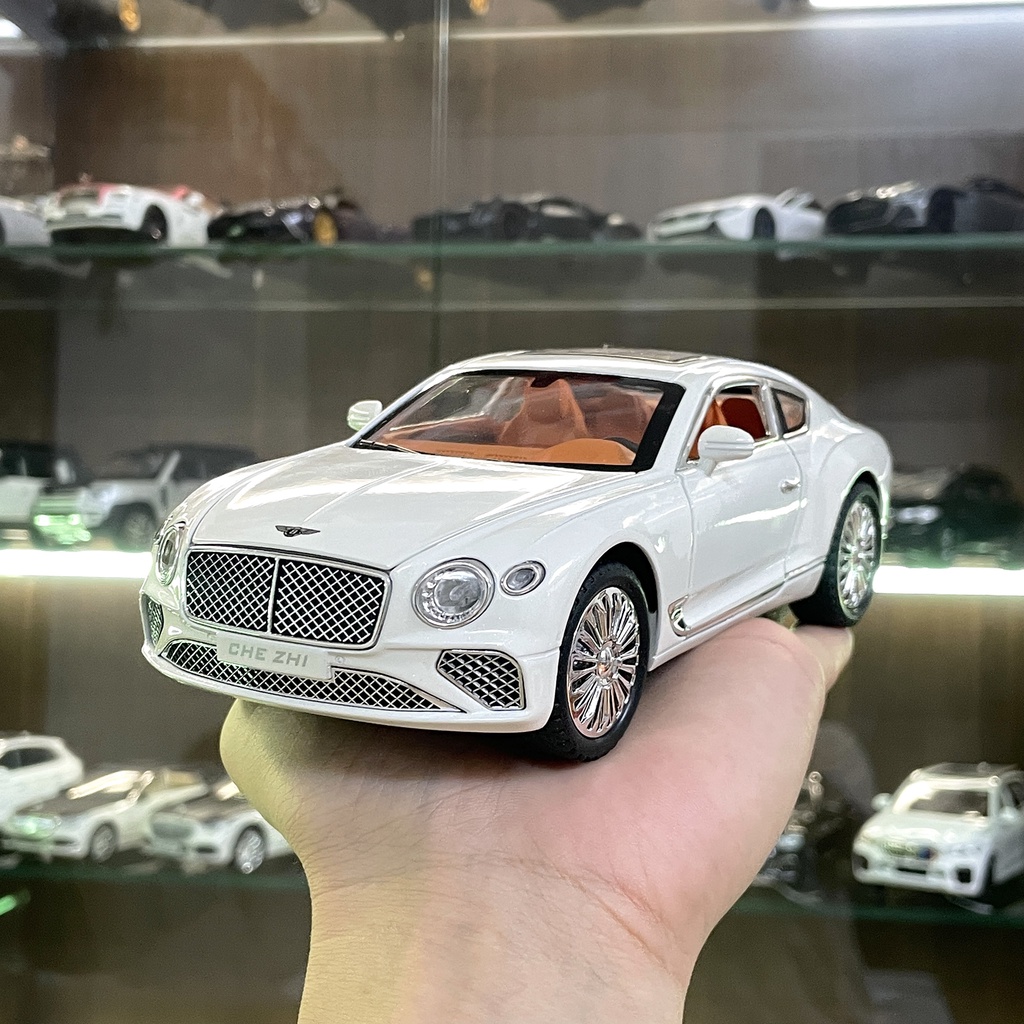 Mô hình xe hợp kim Bentley Continental GT tỉ lệ 1:24 hãng Chezhi 2 màu