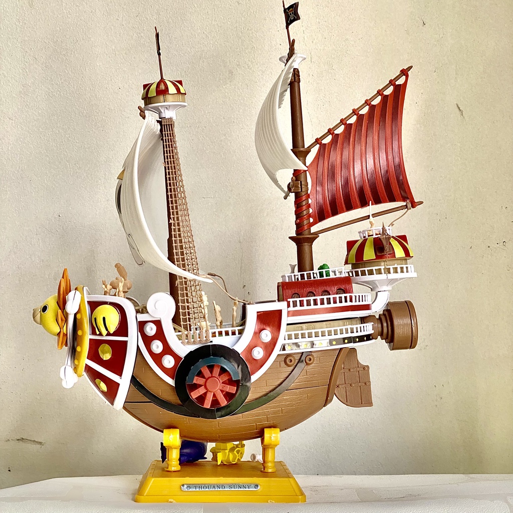 Mô hình con tàu Thousand Sunny của băng mũ Rơm - Thousand Sunny cao 34CM - Mô hình lắp ghép tàu Thousand Sunny