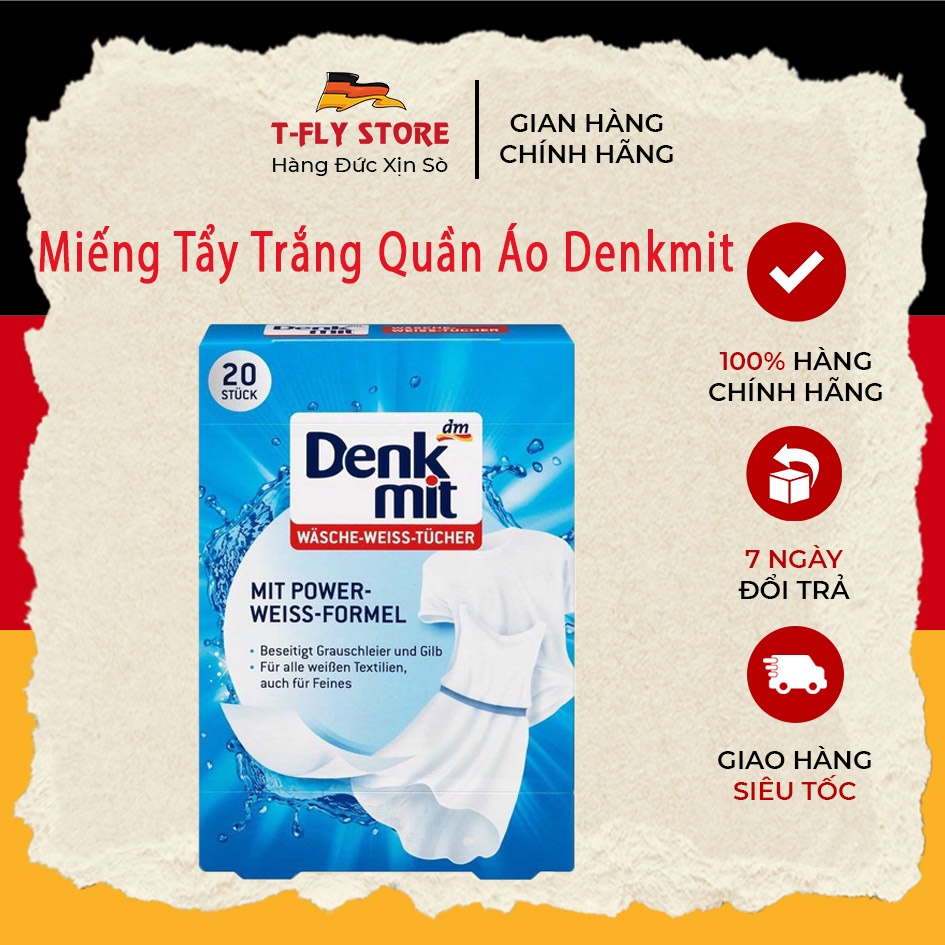 Miếng Tẩy Trắng Quần Áo Denkmit - Hàng Đức