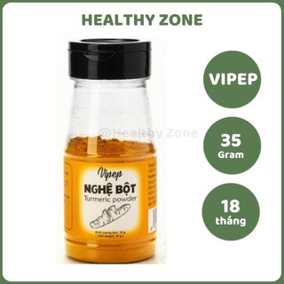 Bột nghệ nguyên chất Vipep 35g, nghệ bột 100% làm gia vị nấu ăn, hỗ trợ dạ dày, tốt cho sức khỏe
