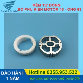 Bộ phụ kiện động cơ cuốn size 45 - ống 63mm - Phụ kiện rèm tự động