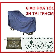 Bạt trùm xe máy kara house ( 60 x 2m1) vải dù chống nước cao cấp che mưa che nắng