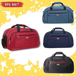  Túi trống du lịch đựng hành lý xách tay Hasun 667 vải siêu nhẹ đựng từ 10-12kg hành lý  53*30*24cm  