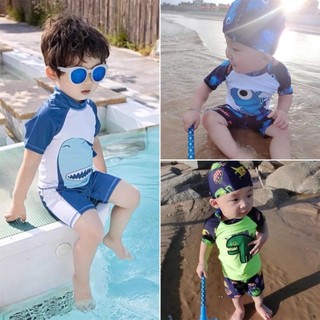 Bộ quần áo bơi kèm mũ nhiều hình - Bộ quần áo trẻ em SAM SAM KIDS