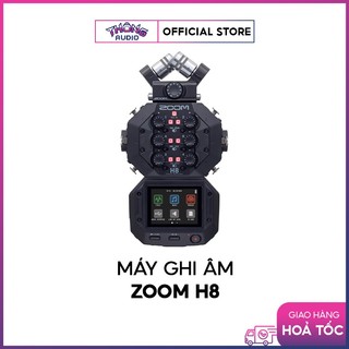Máy ghi âm zoom h8 - 6 cổng kết nối mic rời và 1 đầu mic stereo x/y tích hợp sẵn - tặng kèm dây kết nối camera, bh 1 năm