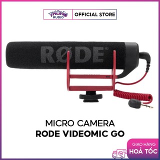 Micro Camera Rode Videomic Go - kết nối 3.5 cho camera, tích hợp sốc tách biệt chống rung, có kèm bông lọc gió