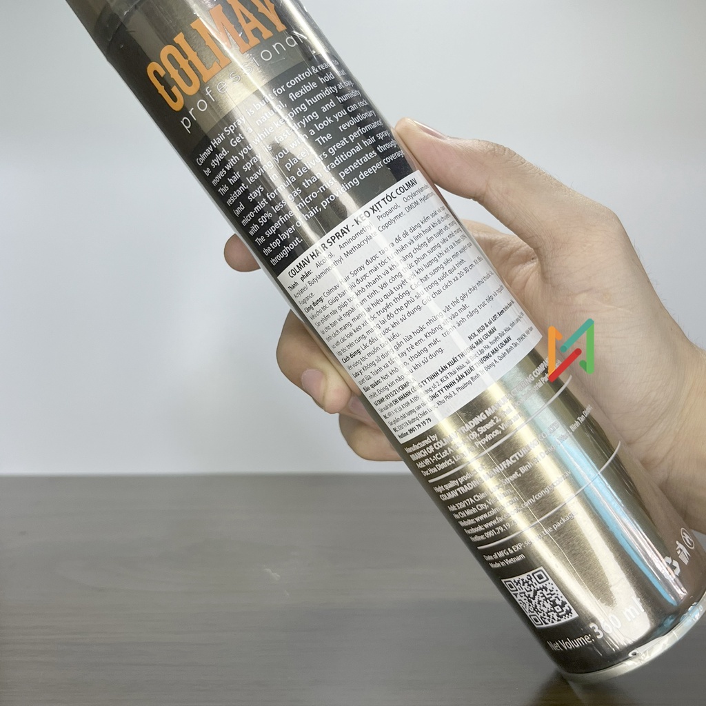 Gôm Xịt Tóc Colmav Hair Spray Extra Strong Hold 360ml