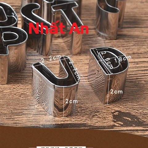 Khuôn nhấn chữ - 26 chữ cái