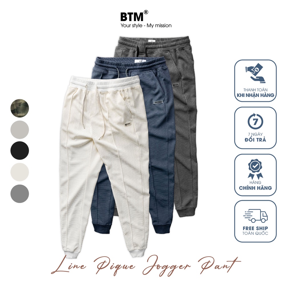 LINE PIQUE JOGGER PANT - 7.477 - BTM Studios