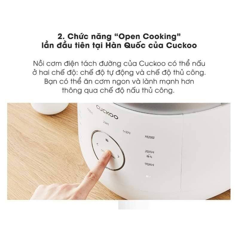 NỒI CƠM CAO TẦN TÁCH ĐƯỜNG CUCKOO LHLR1010FW 1,8L ,BẢO HÀNH 24 THÁNG