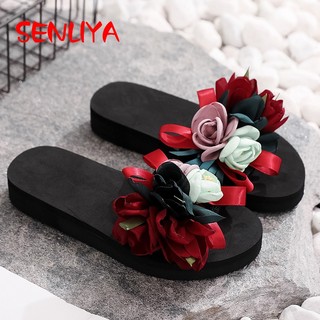Dép Xỏ Ngón Đính Hoa Xinh Xắn Thời Trang Cho Nữ