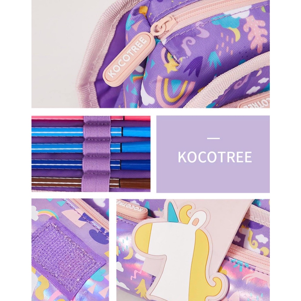 Hộp bút Ko.co.Tree cho bé trai bé gái cấp 1 kèm ảnh thật