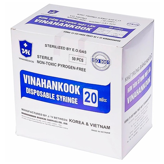 Bơm tiêm sử dụng một lần VINAHANKOOK 1cc 3cc 5cc 10cc 20cc