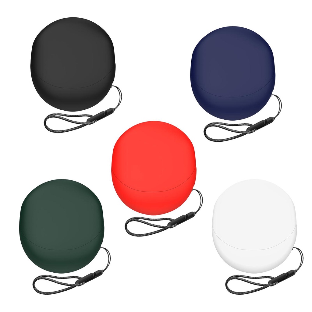 Vỏ Silicone Mềm Bảo Vệ Hộp Sạc Tai Nghe Không Dây Kèm Dây Đeo Cho Oppo Enco Air 3