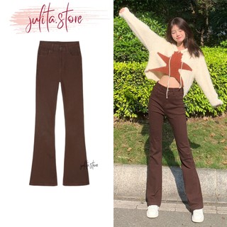 Quần jean nữ ống loe lưng cao dáng ôm skinny quần jean nữ ống loe cao cấp julita jt01