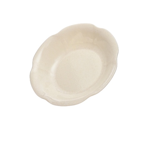 Dĩa Nhựa Melamine Hoa Kiểu Vân Đá Kem