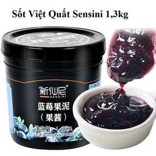 Sốt Việt Quất Sensini 1,3kg Hàng chính ngạch tem phụ trà hoa quả