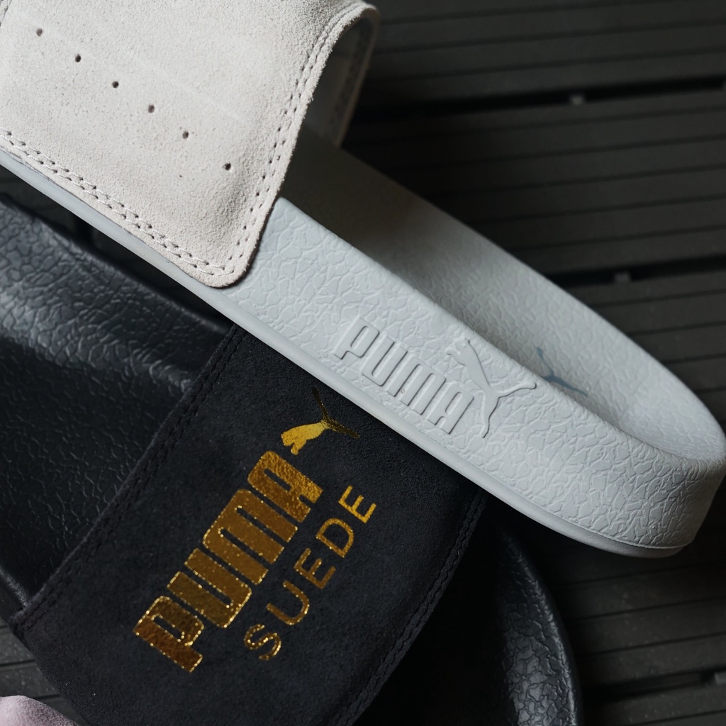 Dép nam nữ quai ngang PM SUEDE, kiểu dáng phong cách, đế cao su, chống trơn trượt, hỗ trợ đổi size