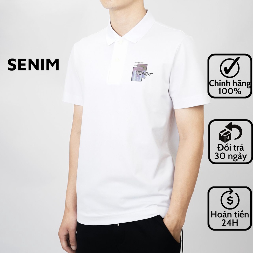 Áo polo nam SENIM, áo phông nam có cổ form slimfit chất vải cotton thoáng mát không nhăn S6886 | BigBuy360 - bigbuy360.vn