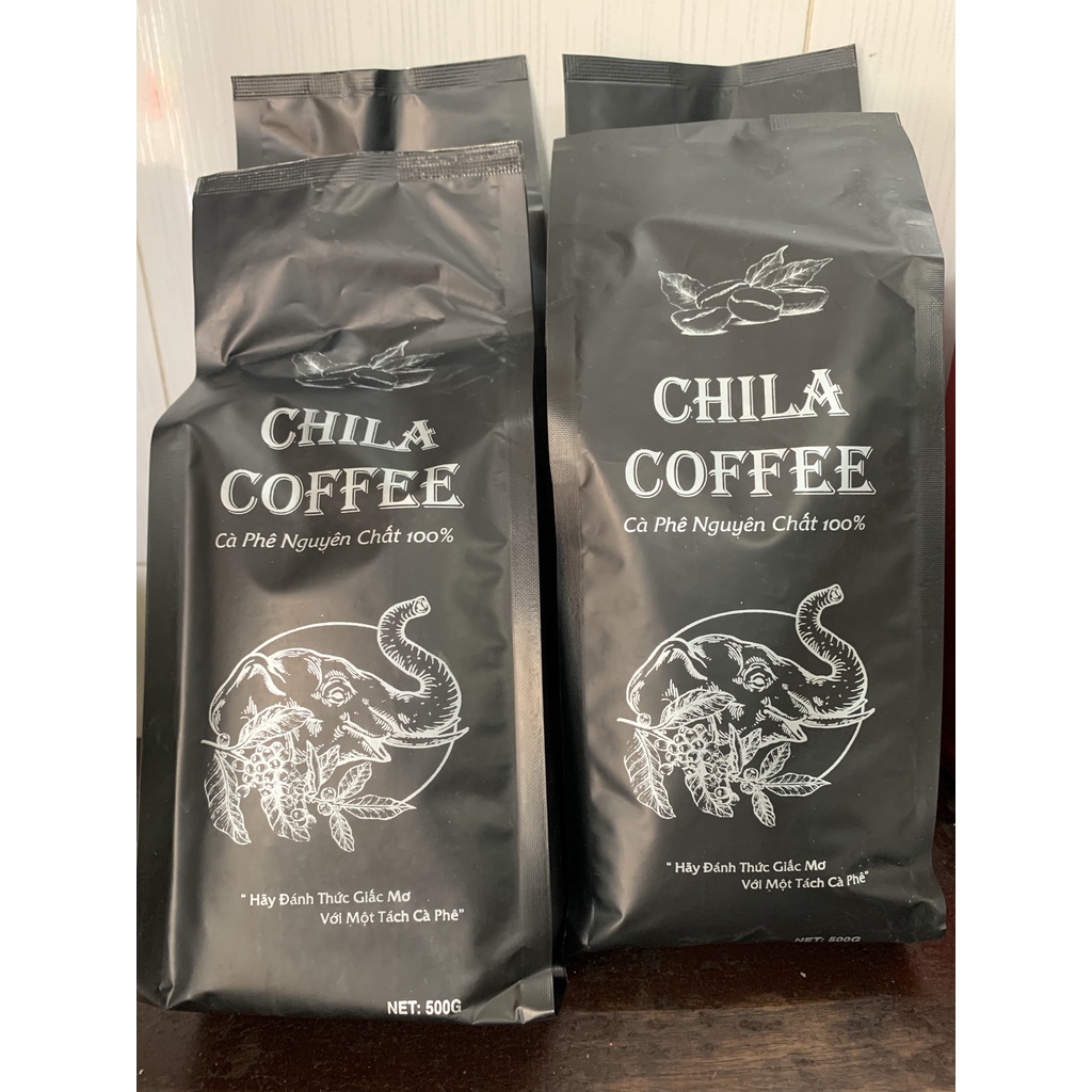 Cafe rang xay nguyên chất Đắk Lắk 500gr - 100% Robusta và cà phê mix Robusta - Arabica tỷ lệ 8-2