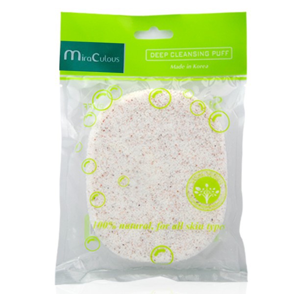 Bông rửa mặt bọt biển tẩy tế bào chết Miraculous Deep Cleansing Puff Hàn Quốc
