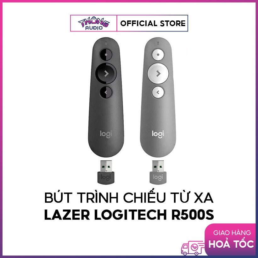 Bút trình chiếu từ xa Lazer Logitech R500s, Phạm vi điều khiển 20m