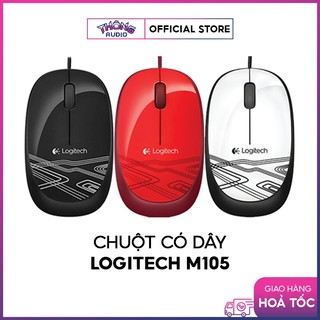 Chuột có dây Logitech M105 - cổng USB, Hàng chính hãng, bảo hành 3 năm