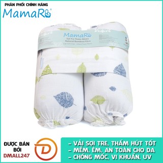 Gối chặn vải sợi tre cho bé hút ẩm tốt Mamaru Size 18x39cm MA-GOI01 - diệt khuẩn, an toàn, kháng tia UV